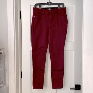 Lularoe brick red/maroon skinny denim size 30